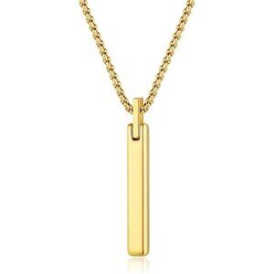 Tungsten Steel Necklace, Gold Necklace Necklace 20"-26"